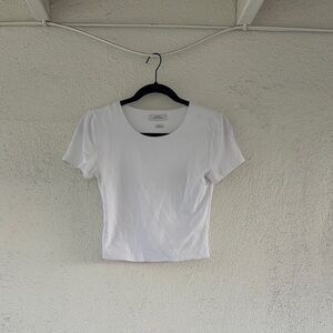 Aritzia Cropped White Women's Top